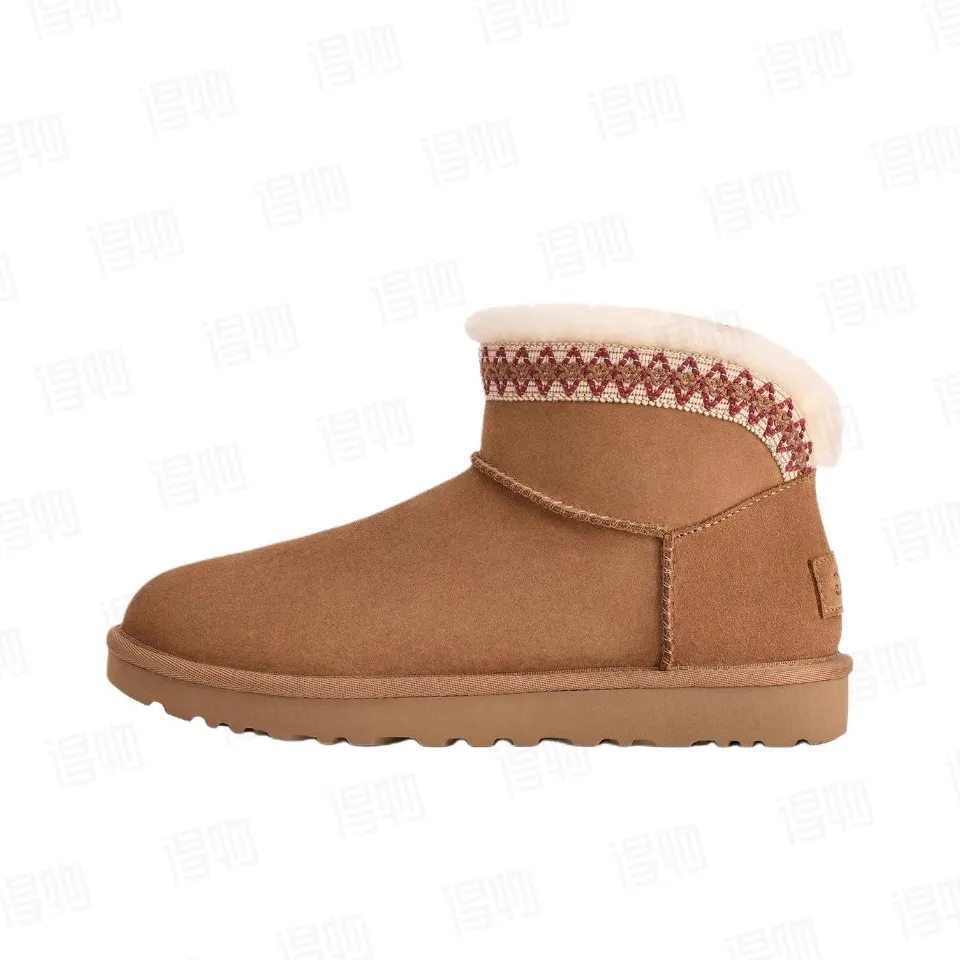 Local 💰560 Guangzhou top version ❗UGG Classic Novelty cow split leather fashionable round toe snow boots women’s style arrived